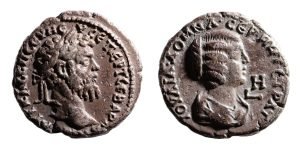 Egypt, Alexandria. Septimius Severus and Julia Domna. 193-211 AD. Tetradrachm. Unique. 100+ year pedigree.