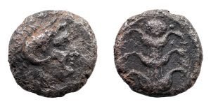 Kyrenaica, Kyrene. Magas, as Ptolemaic Governor, first reign, c. 300-282/75 BC. Ar Didrachm. Very Rare.